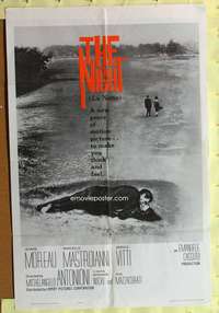 s494 LA NOTTE one-sheet movie poster '61 Antonioni, Marcello Mastroianni