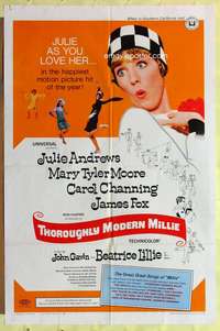 s764 THOROUGHLY MODERN MILLIE one-sheet movie poster '67 Julie Andrews