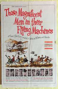 s767 THOSE MAGNIFICENT MEN IN THEIR FLYING MACHINES one-sheet movie poster '65