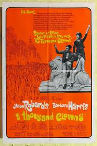 s768 THOUSAND CLOWNS one-sheet movie poster '66 Jason Robards, Harris
