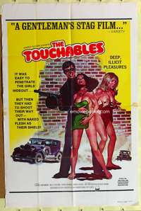 s782 TOUCHABLES one-sheet movie poster '61 naked female hostages!