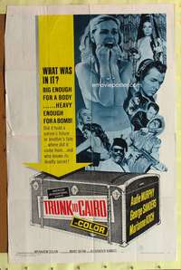 s789 TRUNK TO CAIRO one-sheet movie poster '66 Audie Murphy, Sanders, Koch