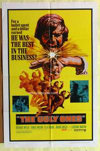 s799 UGLY ONES one-sheet movie poster '68 cool spaghetti western!