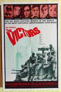 s814 VICTORS one-sheet movie poster '64 Vince Edwards, Albert Finney