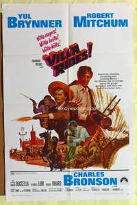s815 VILLA RIDES one-sheet movie poster '68 Brynner, Mitchum, Peckinpah