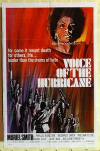 s820 VOICE OF THE HURRICANE one-sheet movie poster '64 Muriel Smith