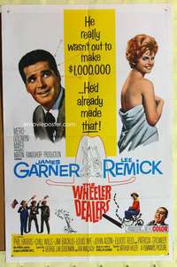 s843 WHEELER DEALERS one-sheet movie poster '63 James Garner, Lee Remick