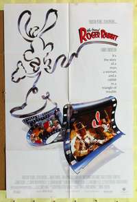 s851 WHO FRAMED ROGER RABBIT one-sheet movie poster '88 Robert Zemeckis