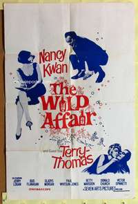 s855 WILD AFFAIR one-sheet movie poster '65 Nancy Kwan, Terry-Thomas