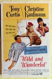 s854 WILD & WONDERFUL one-sheet movie poster '64 Tony Curtis, Kaufmann