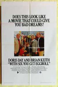 s859 WITH SIX YOU GET EGGROLL one-sheet movie poster '68 Doris Day, Keith