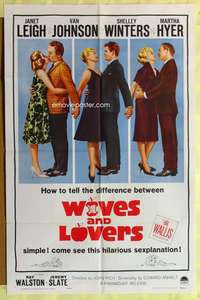 s860 WIVES & LOVERS one-sheet movie poster '63 Janet Leigh, Van Johnson