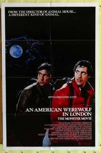 t535 AMERICAN WEREWOLF IN LONDON one-sheet movie poster '81 John Landis