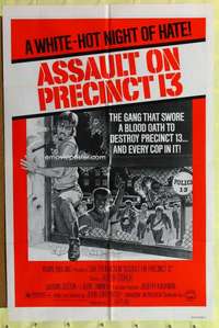 t538 ASSAULT ON PRECINCT 13 one-sheet movie poster '76 John Carpenter