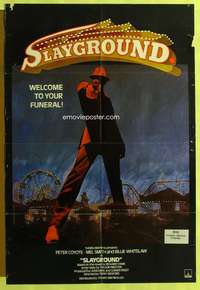 t764 SLAYGROUND English one-sheet movie poster '83 welcome to your funeral!