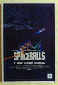 t844 SPACEBALLS Aust one-sheet movie poster '87 Mel Brooks, John Candy