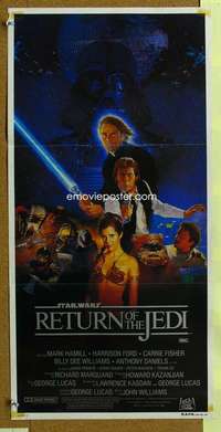 t908 RETURN OF THE JEDI Australian daybill movie poster '83 George Lucas