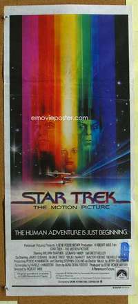 t914 STAR TREK Australian daybill movie poster '79 Nimoy, Bob Peak art!