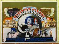 t480 VAMPIRE CIRCUS British quad movie poster '72 Hammer horror!