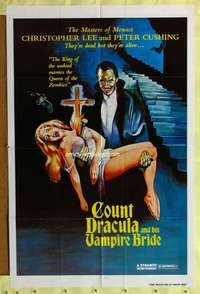 t575 SATANIC RITES OF DRACULA 1sh 1978 great artwork of Count Dracula & his Vampire Bride!