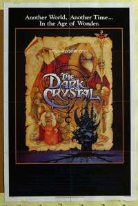 t583 DARK CRYSTAL one-sheet movie poster '82 Henson, Frank Oz, Amsel art!