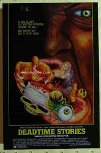 t588 DEADTIME STORIES one-sheet movie poster '87 wild horror image!