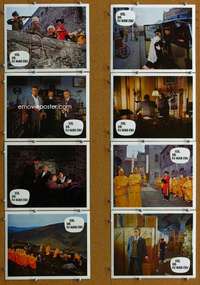 t517 FACE OF FU MANCHU 8 German movie lobby cards '65 Christopher Lee