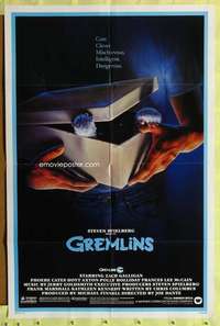 t648 GREMLINS one-sheet movie poster '84 Joe Dante, Spielberg, horror!
