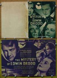 t069 MYSTERY OF EDWIN DROOD movie herald '34 Claude Rains