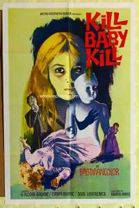 t682 KILL BABY KILL one-sheet movie poster R69 Mario Bava, Italian!