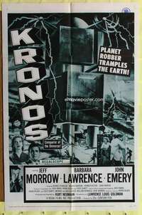 t686 KRONOS one-sheet movie poster '57 horrifying world-destroying monster!