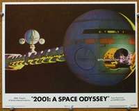 t409 2001 A SPACE ODYSSEY movie lobby card #5 R72 cool space station!