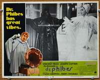 t417 ABOMINABLE DR PHIBES movie lobby card #2 '71 cool spooky image!