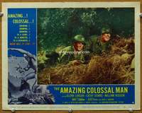 t200 AMAZING COLOSSAL MAN movie lobby card #4 '57 soldiers preparing!