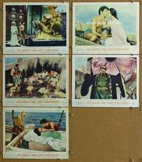 t327 ATLANTIS THE LOST CONTINENT 5 movie lobby cards '61 George Pal