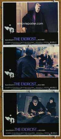 t426 EXORCIST 3 movie lobby cards '74 William Friedkin, Max Von Sydow