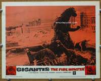t277 GIGANTIS THE FIRE MONSTER movie lobby card #7 '59 Godzilla!