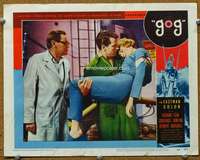 t141 GOG movie lobby card #2 '54 sci-fi, Frankenstein of steel!