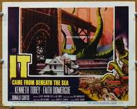 t160 IT CAME FROM BENEATH THE SEA #4 movie lobby card '55 the creature!