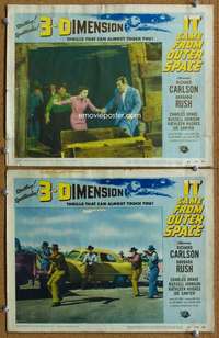 t132 IT CAME FROM OUTER SPACE 2 movie lobby cards '53 classic 3D sci-fi!
