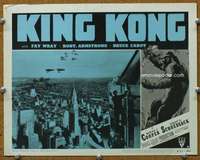 t094 KING KONG movie lobby card #6 R52 Fay Wray on Empire State!