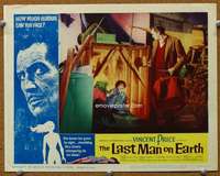 t384 LAST MAN ON EARTH movie lobby card #7 '64 Price about to kill!