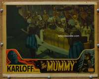 t097 MUMMY movie lobby card #5 R51 cool golden sacophagus image!