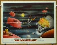 t289 MYSTERIANS movie lobby card #8 '59 great special effects image!
