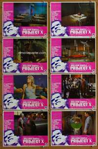 t410 PROJECT X 8 movie lobby cards '68 William Castle, Chris George