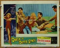 t256 QUEEN OF OUTER SPACE movie lobby card #2 '58 sexy Zsa Zsa Gabor!