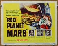 t120 RED PLANET MARS movie title lobby card '52 Peter Graves, sci-fi!