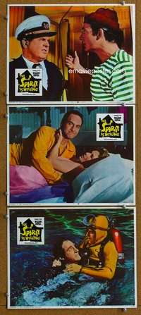 t405 SPIRIT IS WILLING 3 movie lobby cards '67 sex life of ghosts!