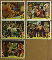 t102 TARZAN'S SECRET TREASURE 5 movie lobby cards '41 Weissmuller