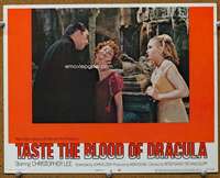 t416 TASTE THE BLOOD OF DRACULA movie lobby card #4 '70 Christopher Lee